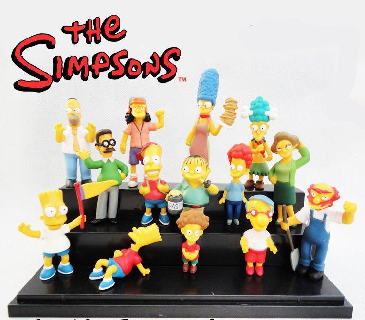 Kit 14 Bonecos Os Simpsons - Homer Bart Margie Milhouse - Super Brink ...