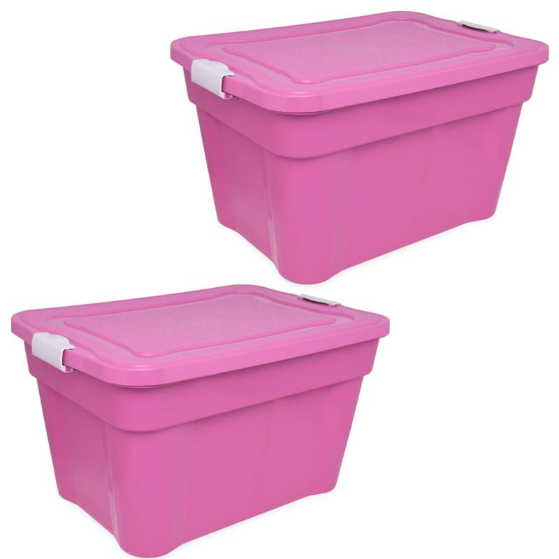 Kit 2 Caixas Organizadoras 55 Litros Agraplast Coloridas - Caixa ...