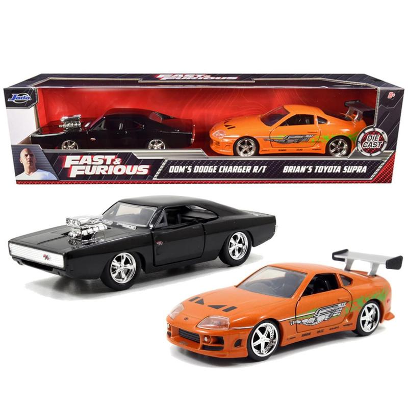 Kit 2 Carrinho Miniatura De Ferro 1:32 Coleção Velozes e Furiosos Abre ...