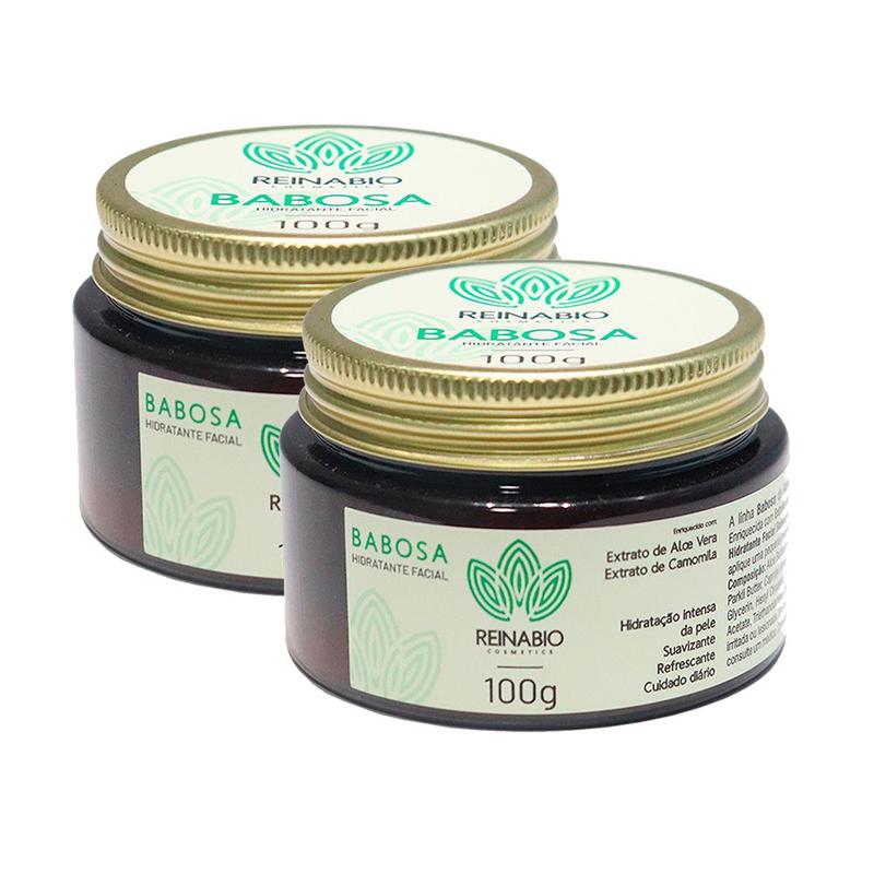 Kit 2 Creme Hidratante Facial Babosa Para o Rosto Reinabio com Extrato ...