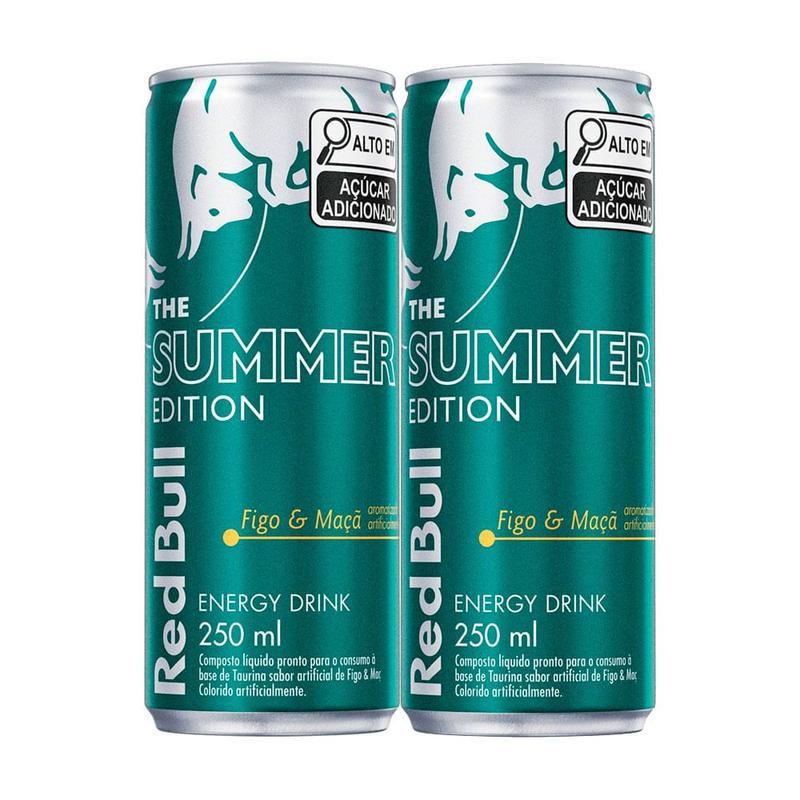 Kit 2 Energético Red Bull The Summer Edition Energy Drink Sabor Figo e ...