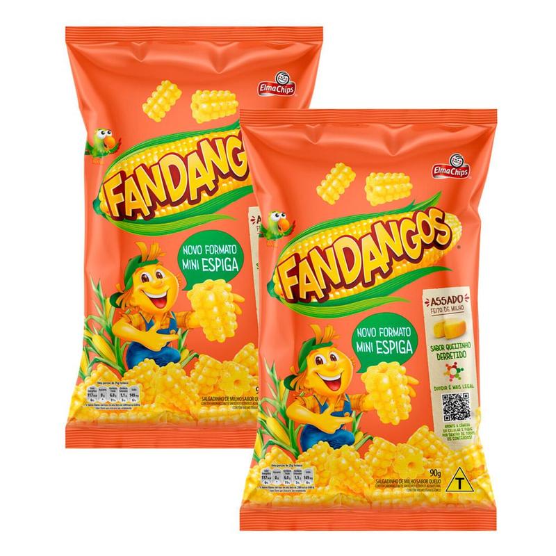 Kit 2 Fandangos Mini Espiga Elma Chips Sabor Queijinho Derretido 90g ...