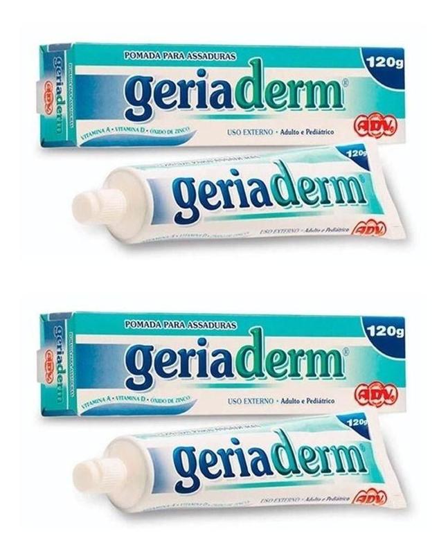 kit 2 Geriaderm 120g Pomada Assadura Adulto E Pediatrico ADV - Adv ...
