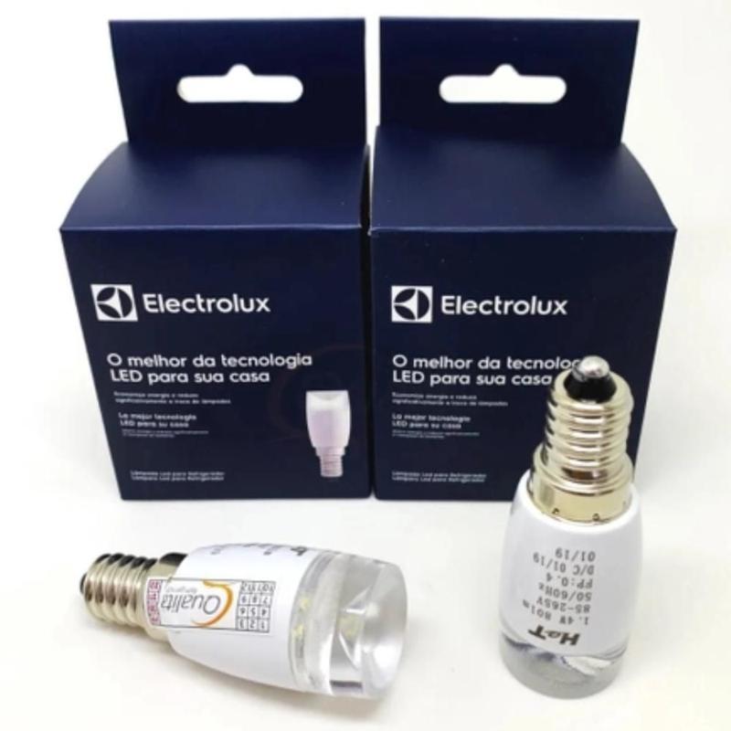 Kit 2 Lâmpadas Led E14 Geladeira Electrolux Original 1,4W - Lâmpada de ...