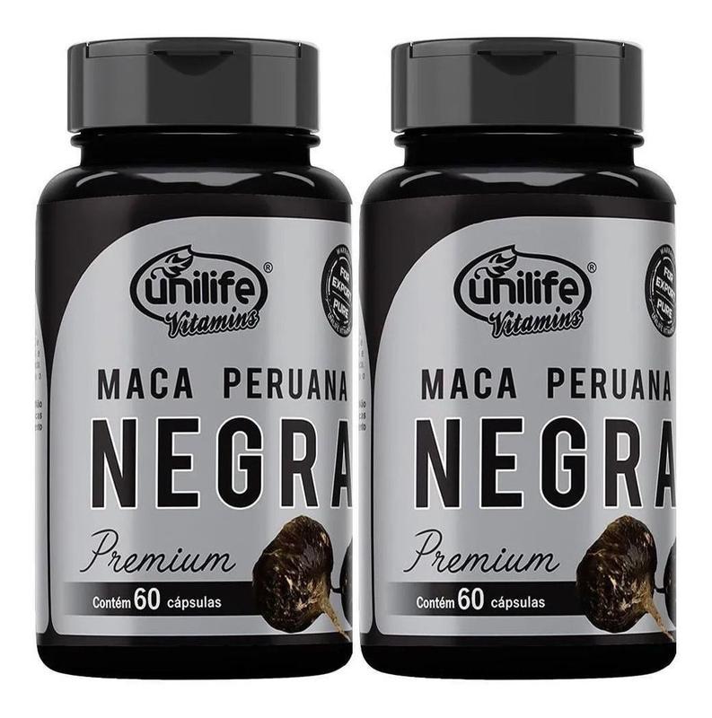 Kit 2 Maca Peruana Negra Premium 60 Caps - Unilife - Maca Peruana ...