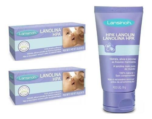 Kit 2 Pomadas Para Seios De Lanolina Hpa 30g - Lansinoh - Amamentação ...