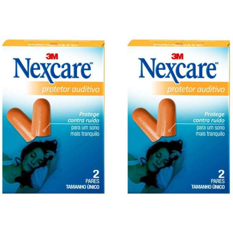Kit 2 Protetor Auditivo C/2 Pares Nexcare - protetor auricular para ...