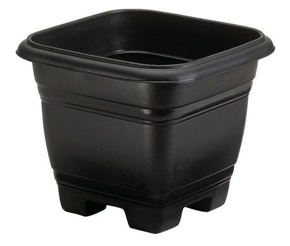 Kit 2 Vaso de Planta Quadrado 22 x 22 cm Richioto preto - PLASTICOS ...