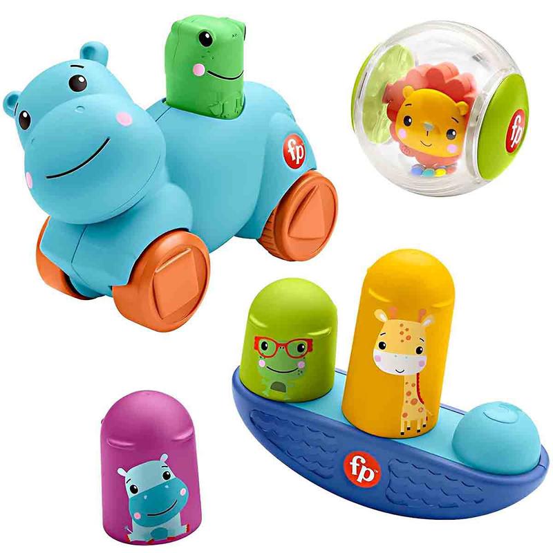 Kit 3 Brinquedos para Bebê Atividades e Movimentos Fisher Price ...