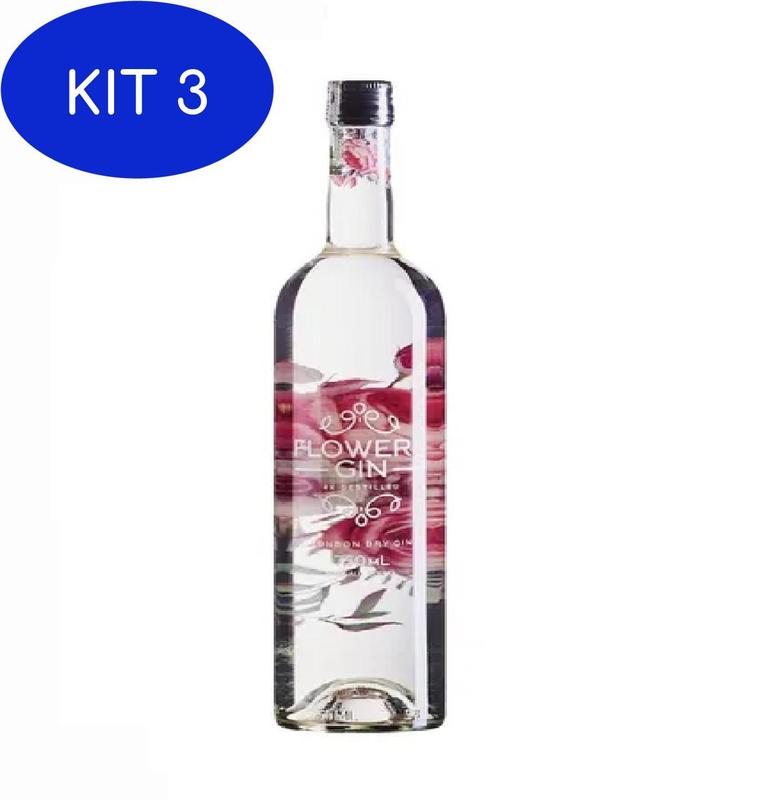 Kit 3 Gin Flowers Garrafa 750Ml - Gin - Magazine Luiza