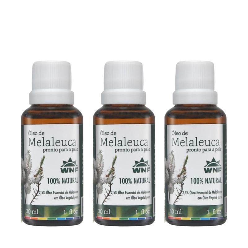 Kit 3 Óleo de Melaleuca Pronto Para a Pele WNF 30ml - Óleos Essenciais ...