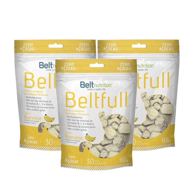 Kit 3 pacotes de bala que tira a fome beltfull banana - 8817 - Belt ...