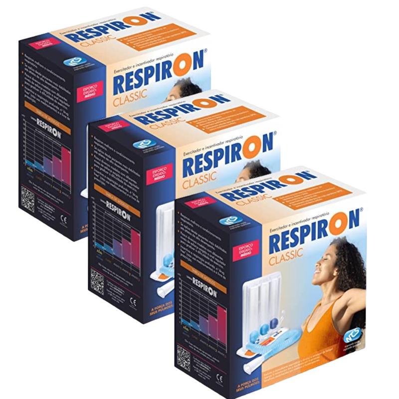 kit 3 Respiron Classic Aparelho P/ Fisioterapia Respiratória ...