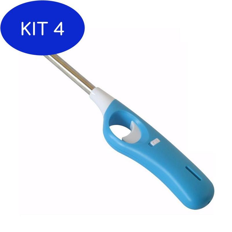 Kit 4 Acendedor de fogão a gás recarregável - BJ - Acendedor de Fogão ...