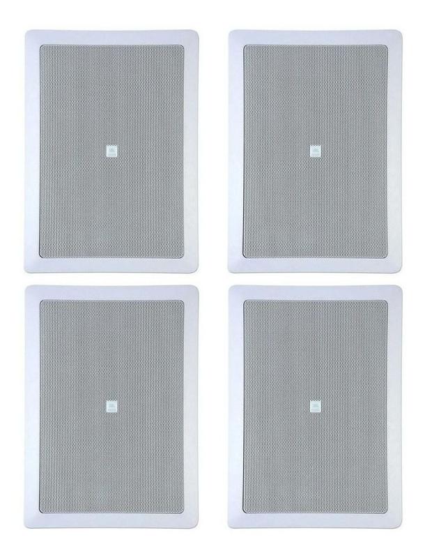 Kit 4 Arandelas JBL 6W21RT Retangular 25 Watts Rms 8 Ohms - Branca ...