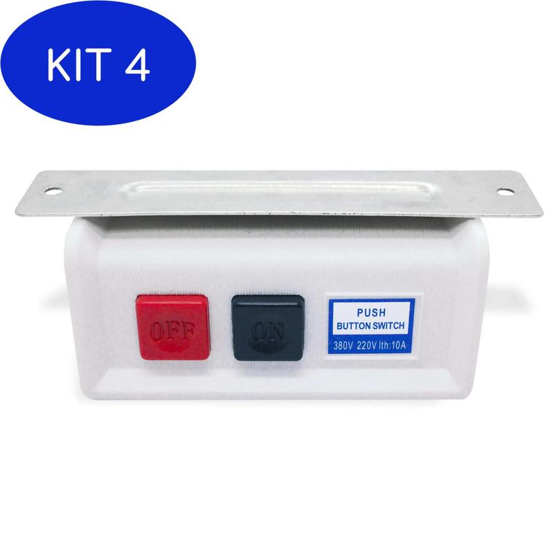 Kit 4 Chave Interruptor On/Off Liga/Desliga Maquina De Costura Ind ...
