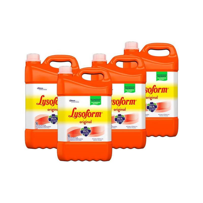 Kit 4 Desinfetante Lysoform Uso Geral 5l - Desinfetante - Magazine Luiza