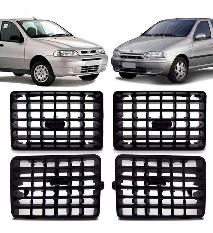 Kit 4 Grade Difusor Saida Ar Painel Palio Siena 96 97 98 99 - Auto ...
