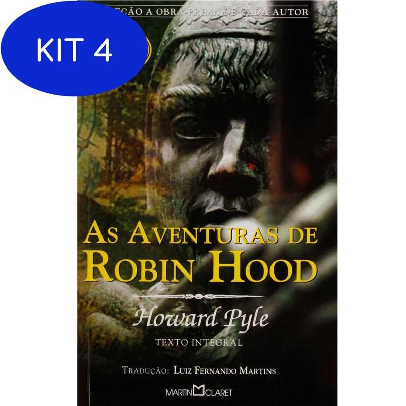 Kit 4 Livro As Aventuras de Robin Hood - Livros de Literatura Infantil ...