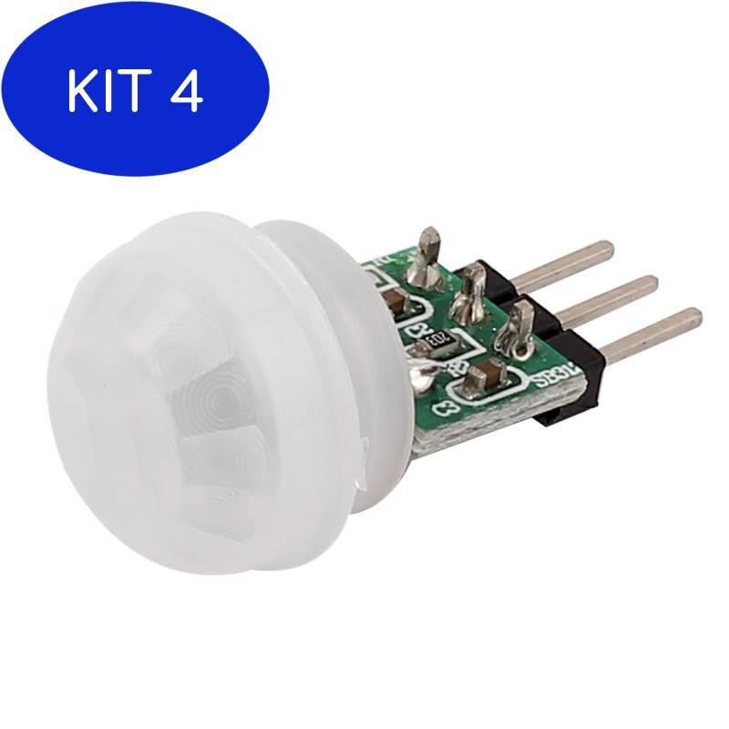 Kit 4 Mini Sensor Presença Pir Am312 Para Arduino - Mj - Sensor de ...