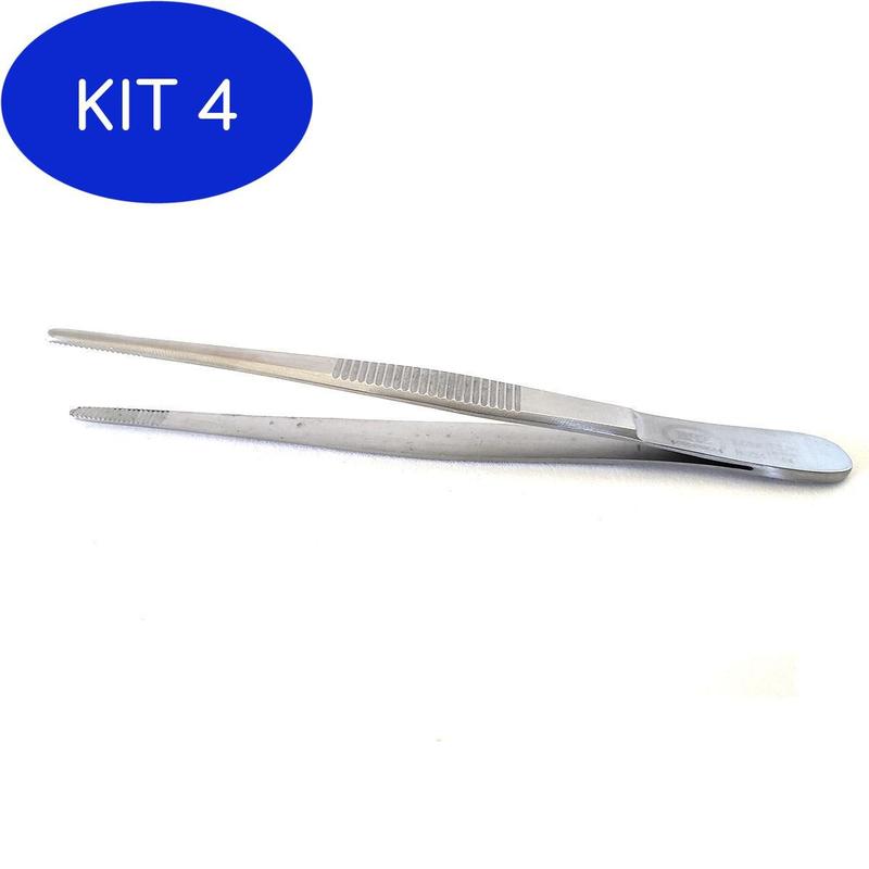 Kit 4 Pinca Anatomica Disseccao Serrilhada - Bsz 12Cm - Bsz ...