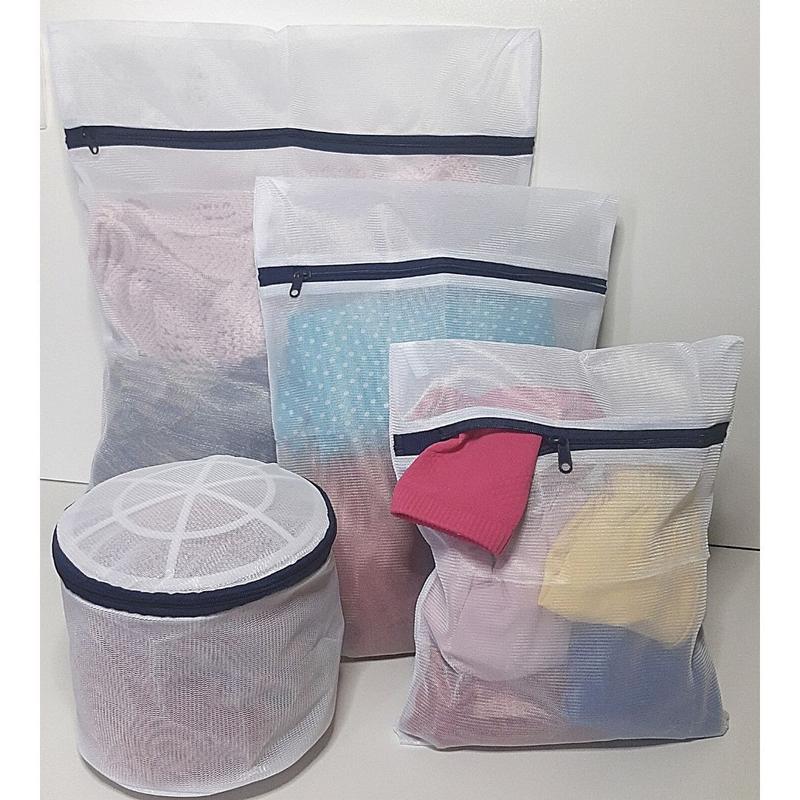 Kit 4 Sacos Protetores Para Lavar Roupas e Sutiã Com Zíper Paramount ...