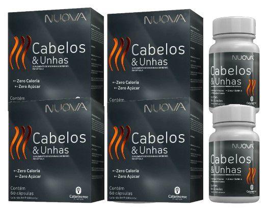 Kit 4cx Nuova Cabelos E Unhas 60 Cápsulas - Catarinense - Catarinense ...