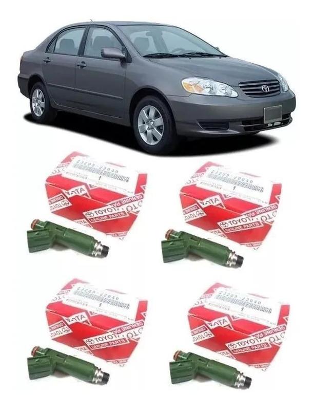 Kit 4X Bico Injetor Corolla E Fielder 1.8 2003 2008 - Denso - Bomba de ...
