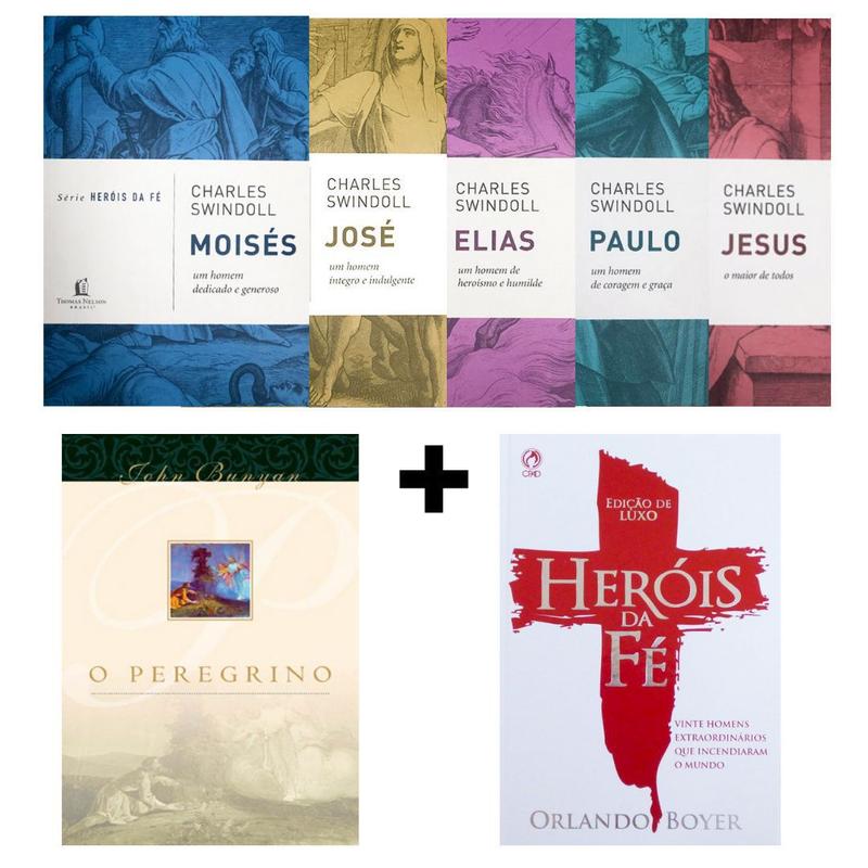 Kit 5 Livros Heróis Da Fé + Livro Heróis Da Fé Capa Luxo O. Boyer ...