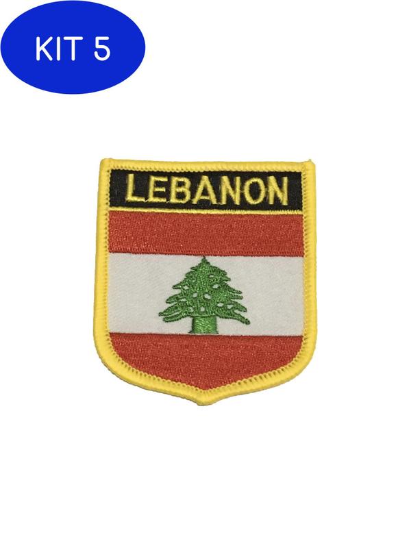 toppe toppa patch bandiera stampado applique banderina libano