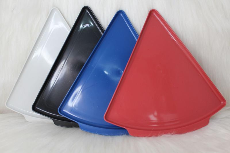 kit 5 Prato de Pizza Triangular - Plástico - Pratos - Magazine Luiza