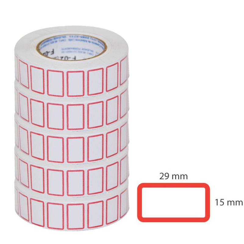 Kit 5 Rolos Etiqueta 3300un 29x15 Fitacrel Comercial Escolar ...