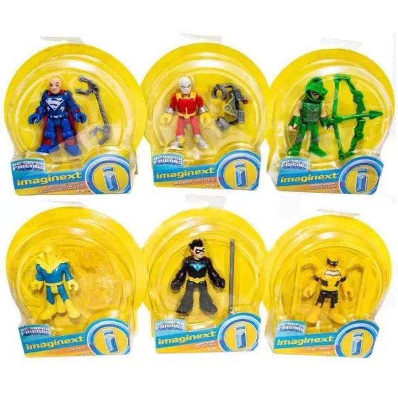 Kit 6 bonecos Imaginext Dc Super Friends Mattel Dpf00 - Bonecos ...