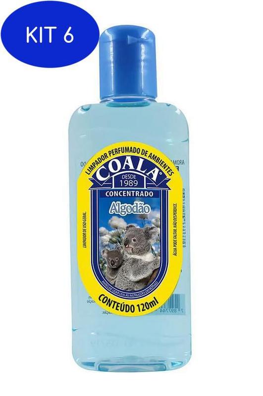 Kit 6 Essência Limpadora Concentrada Coala Algodao 120Ml - Casa Limpa ...