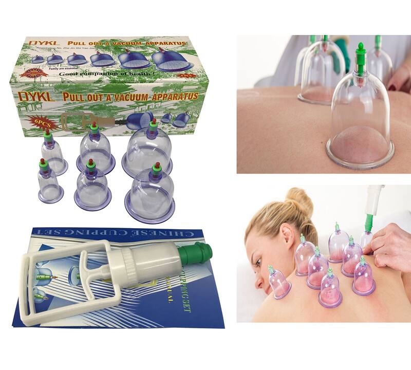 Kit 6 Ventosas Copo Massageador Conjunto Para Massagem De Sucção ...