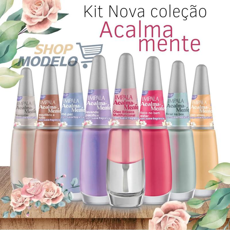 Kit 8 esmaltes acalma mente impala manicure coleção nova - Imapala ...