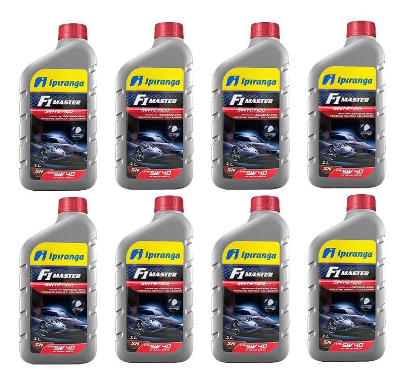 Kit 8 Óleo Ipiranga F1 Master 5w40 Para Renault Rn 0700 - Lubrificantes ...