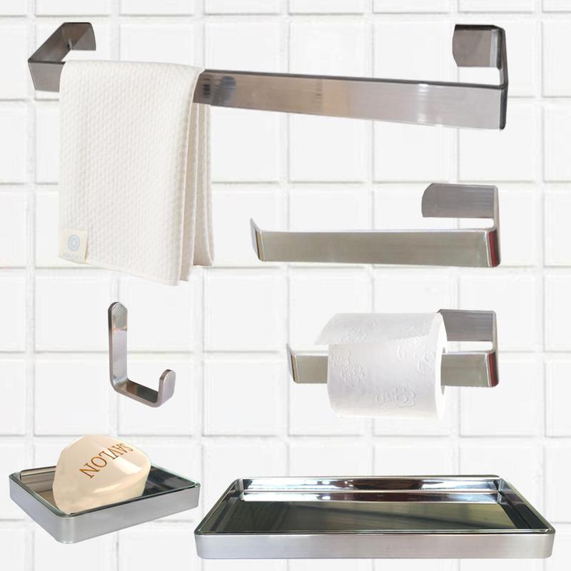 Kit Acessórios Lavabo/ Banheiro 6 Peças - Várias Cores - Diretoo ...