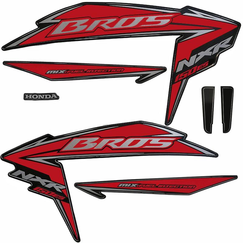 Kit Adesivos Bros 150 2010 Mix ES Preta - Jotaesse - Adesivo para Moto ...