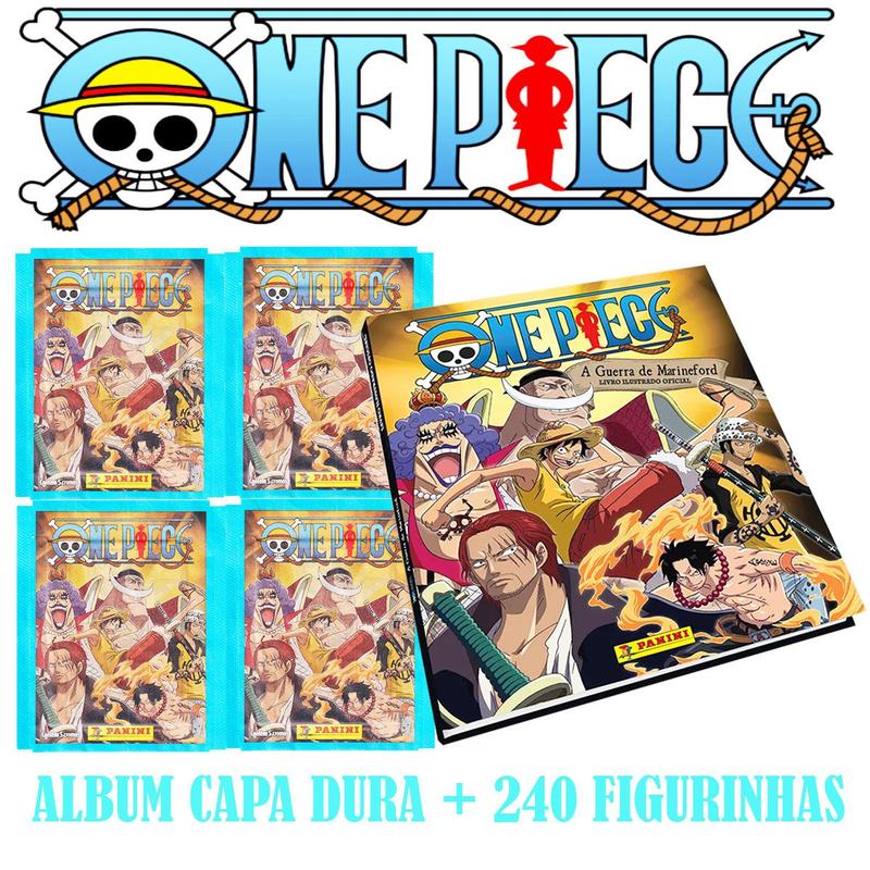 Kit Album Capa Dura + 240 Figurinhas One Piece 2023 A Guerra de ...