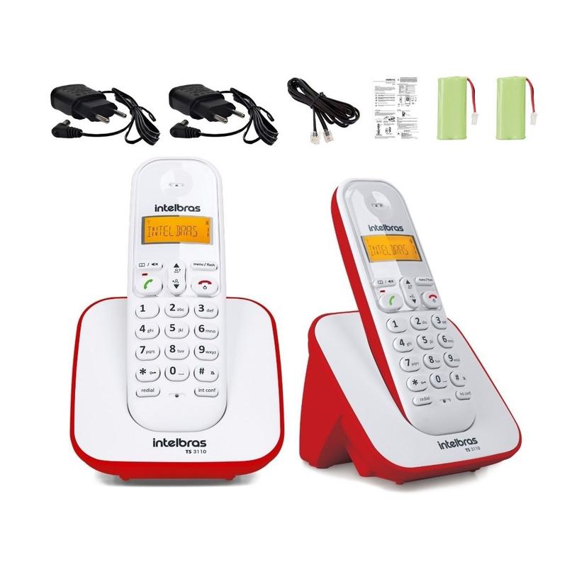 Kit Aparelho Telefone Sem Fio e Ramal Bina Alcance 50 a 300M ...