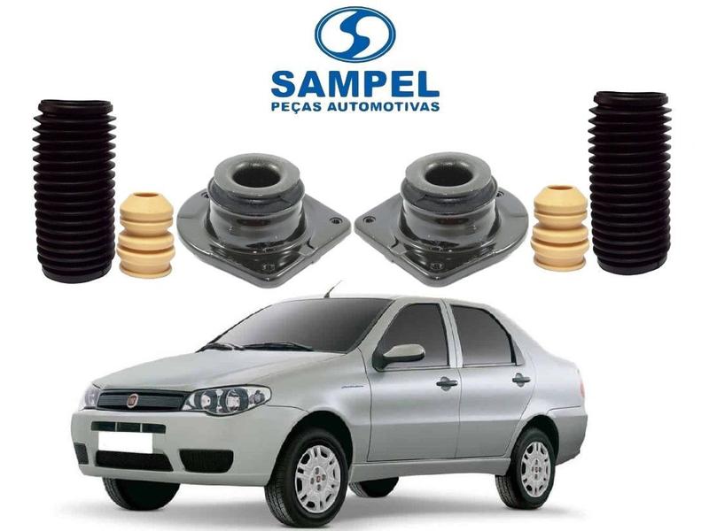 Kit batentes dianteiro sampel fiat siena 1.0 1.4 2011 a 2017 ...