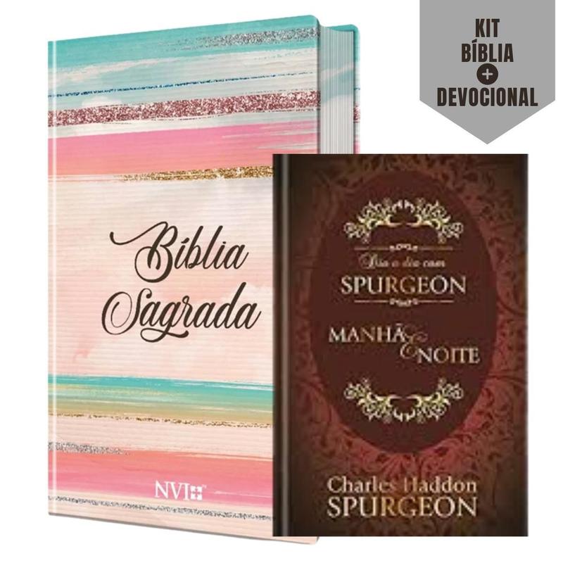 Kit Bíblia + Devocional - Dia e Noite Com Spurgeon Meditações Diárias ...