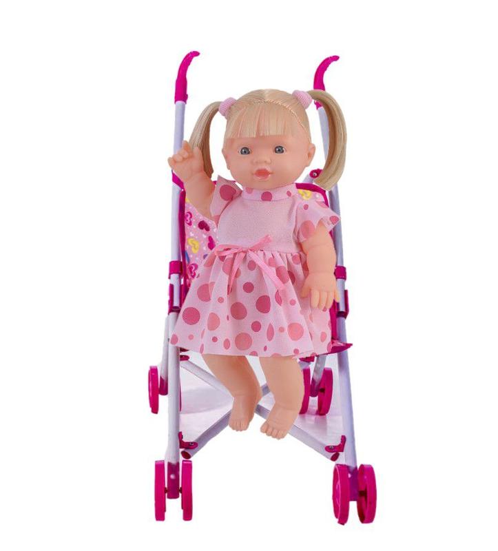 Kit Boneca Bebê Falante Criança 3 4 5 6 Anos + Carrinho Baby - DM Toys ...