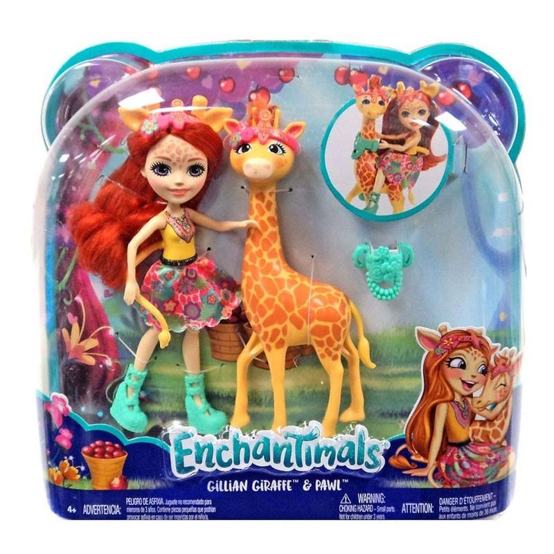 Kit Boneca Enchantimals - Girafa Gillian e Pawl - Mattel - Bonecas ...