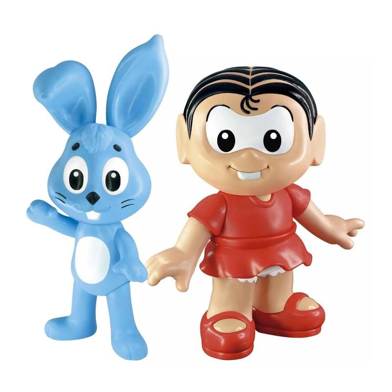 Kit boneca monica 30cm + sansão 30cm original turma da monica vinil ...