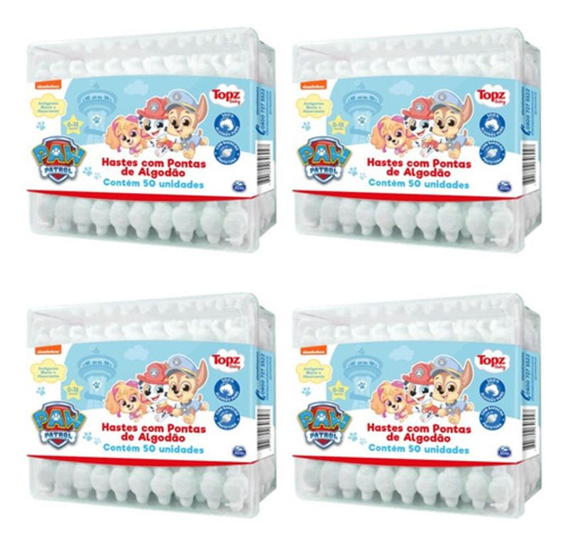 Kit C/ 4 Cx De Cotonetes Com Barreira Para Bebê - Topz Baby - Cremer ...