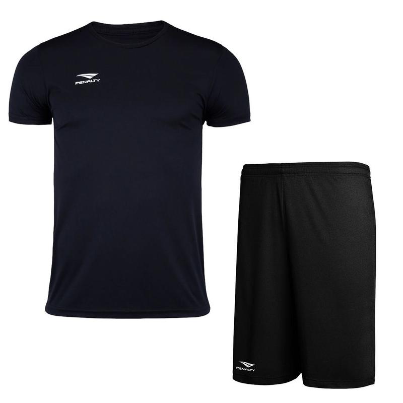 Kit Camisa e Calção Futebol Academia Treino Penalty Adulto - Uniforme ...