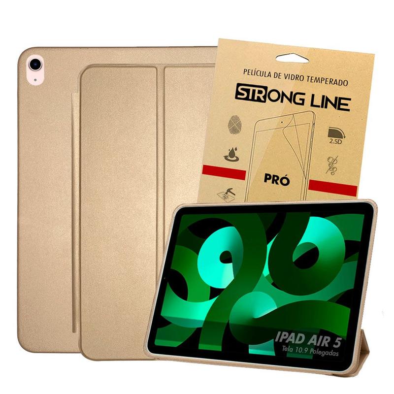 Kit Capa Para Ipad Air 5 5ª Geração 2022 10.9 Polegadas Smart Magnética ...