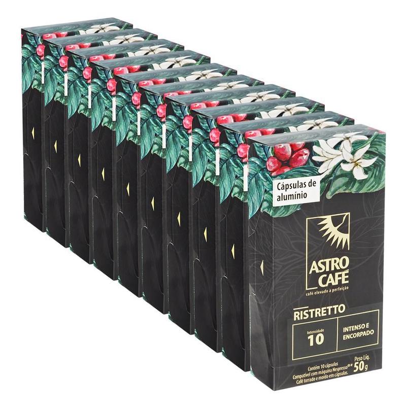 Kit Cápsulas Astro Café Ristretto 100 Unidades Astro Cafe Cápsula